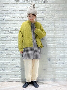 「TSUHARU by Samansa Mos2（ツハルバイサマンサモスモス）のアイテム（帽子）」を使った、こうのりなさん（レディース・154cm）の秋コーディネート