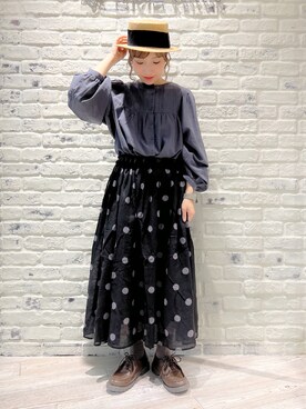 こうのりなさん（レディース・154cm）の春コーディネート