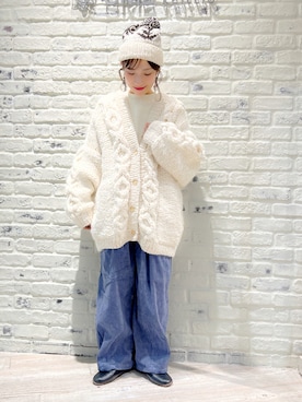 「TSUHARU by Samansa Mos2（ツハルバイサマンサモスモス）のアイテム（帽子）」を使った、こうのりなさん（レディース・154cm）の秋コーディネート
