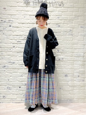 こうのりなさん(レディース・154cm)の秋コーディネート