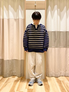 「Samansa Mos2 blue」｜「アイテム（その他）」を使った、む ら ま つさん（レディース・148cm）の冬コーディネート