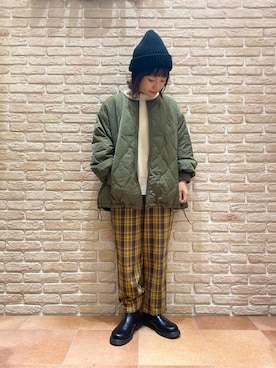 「サマンサモスモス」｜「アイテム（ブルゾン）」を使った、む ら ま つさん（レディース・148cm）の秋コーディネート