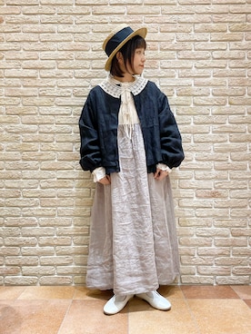 「kazumiコラボ」｜「アイテム（ジャケット/アウター）」を使った、む ら ま つさん（レディース・148cm）の冬コーディネート