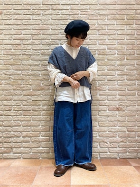 「kazumiコラボ」｜「アイテム（その他）」を使った、む ら ま つさん（レディース・148cm）の秋コーディネート