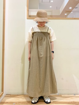 「Samansa Mos2 blue」｜「アイテム（その他）」を使った、む ら ま つさん（レディース・148cm）の春コーディネート