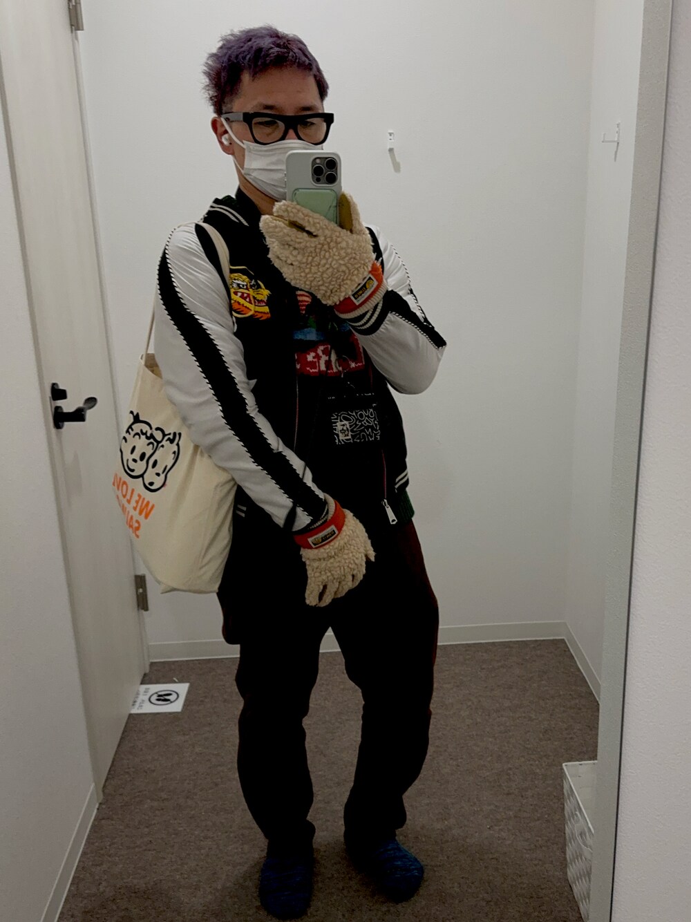 「冬アウター、お洒落さんとつながりたい、休日スタイル」｜「Dickiesのアイテム（パンツ、ブラウン系）」を使った、nabapeさん（メンズ・166cm）の冬コーディネートの1枚目の写真