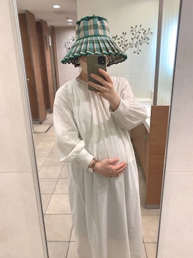 「マタニティコーデ」｜mojoさん（レディース・157cm）の夏コーディネート