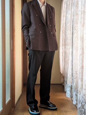 UNITED TOKYOのテーラードジャケット（ブラウン系）を使った人気