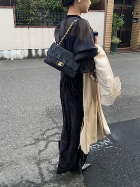 「AMAIL（アマイル）のアイテム（ワンピース/ドレス）」を使った、まさん（レディース・159cm）の冬コーディネート