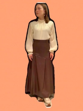 「Settimissimo（セッティミッシモ）のアイテム」を使った、田中 優実子さん（レディース・154cm）の秋コーディネート