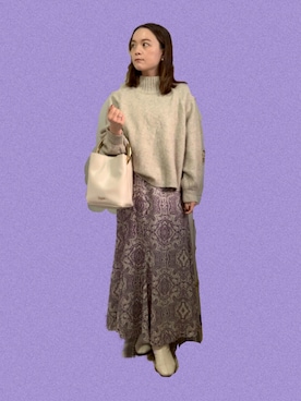 「Settimissimo（セッティミッシモ）のアイテム」を使った、田中 優実子さん（レディース・154cm）の秋コーディネート