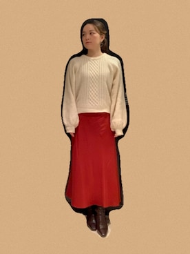 「Settimissimo（セッティミッシモ）のアイテム」を使った、田中 優実子さん（レディース・154cm）の秋コーディネート