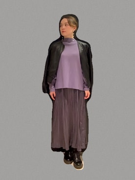 「Settimissimo（セッティミッシモ）のアイテム」を使った、田中 優実子さん（レディース・154cm）の秋コーディネート