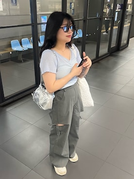 「AKIII CLASSIC（アキクラシック）のアイテム」を使った、 hinakoさん（レディース・158cm）の夏コーディネート