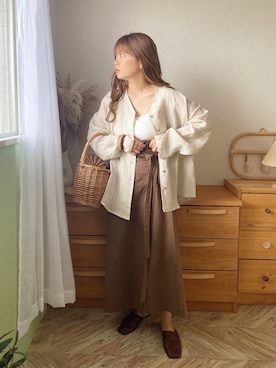 「Amiur（エミレ）のアイテム（シューズ）」を使った、c h i k i 𓅰さん（レディース・150cm）の春コーディネート