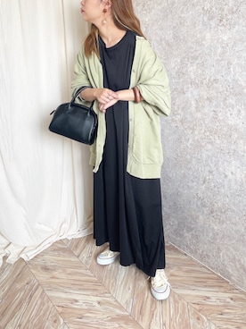 「ミントグリーン」｜「アイテム（ボストンバッグ）」を使った、c h i k i 𓅰さん（レディース・150cm）の夏コーディネート