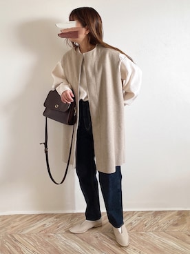 「ほめられ本命コーデ」｜「アイテム（パンプス）」を使った、c h i k i 𓅰さん（レディース・150cm）の冬コーディネート