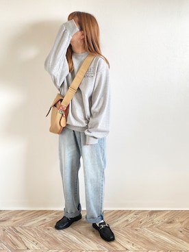 「kutir」｜「アイテム（スウェット）」を使った、c h i k i 𓅰さん（レディース・150cm）の秋コーディネート