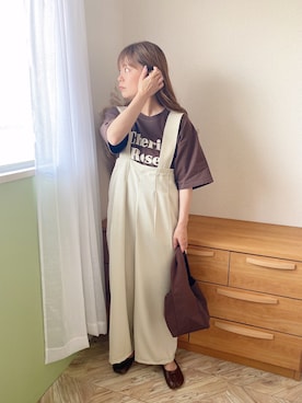「select MOCA by son（セレクトモカバイソン）のアイテム（バッグ）」を使った、c h i k i 𓅰さん（レディース・150cm）の春コーディネート