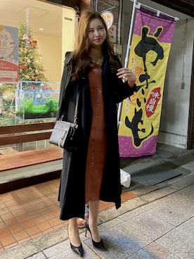 「dazzlin（ダズリン）のアイテム（ジャケット/アウター）」を使った、サリイさん（レディース・161cm）の冬コーディネート