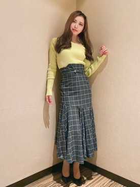「スカートコーデ」｜サリイさん（レディース・161cm）の冬コーディネート