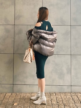 「GAP（ギャップ）のアイテム」を使った、サリイさん（レディース・161cm）の冬コーディネート