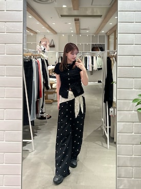 「mystic（ミスティック）のアイテム（バンダナ/スカーフ）」を使った、miyuuさん（レディース・164cm）の春コーディネート