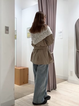 「mystic（ミスティック）のアイテム（トレンチコート）」を使った、miyuuさん（レディース・164cm）の春コーディネート