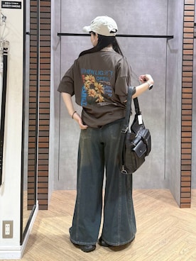 「PAGEBOY（ページボーイ）のアイテム（キャップ）」を使った、myuさん（レディース・160cm）の夏コーディネート