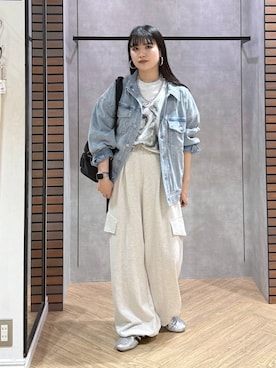 「PBLIM（ページボーイリム）のアイテム」を使った、myuさん（レディース・160cm）の春コーディネート