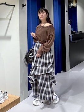 「PAGEBOY（ページボーイ）のアイテム」を使った、myuさん（レディース・160cm）の秋コーディネート