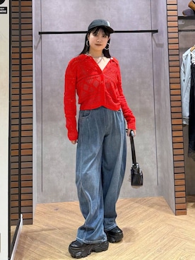 myuさん(レディース・160cm)の春コーディネート