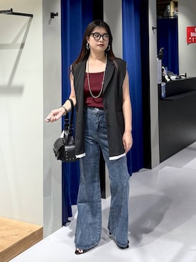 「アイテム（その他アウター）」を使った、myuさん（レディース・160cm・20代）の夏コーディネート