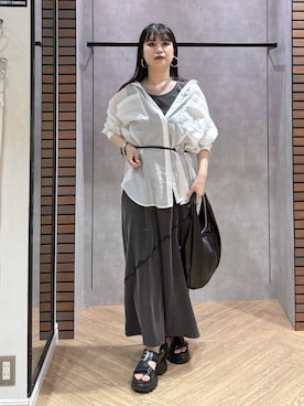 myuさん（レディース・160cm）の春コーディネート