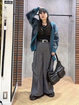 「PAGEBOY（ページボーイ）のプラットチャンキースニーカー【3サイズ展開・軽量】（スニーカー、ブラック系）」を使った、myuさん（レディース・158cm）の夏コーディネート