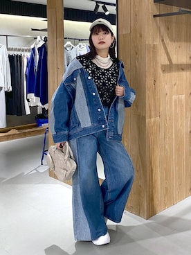 「アイテム（キャップ）」を使った、myuさん（レディース・158cm・20代）の冬コーディネート