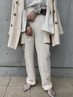 「Ameri（アメリ）のアイテム（パンツ）」を使った、myuさん（レディース・159cm）の夏コーディネート