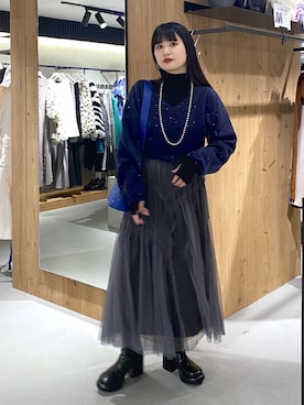 myuさん（レディース・158cm）の冬コーディネート