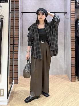 「PAGEBOY（ページボーイ）の【2WAY仕様】スタッズミニボストンバッグ（ショルダーバッグ、その他）」を使った、myuさん（レディース・158cm）の夏コーディネート