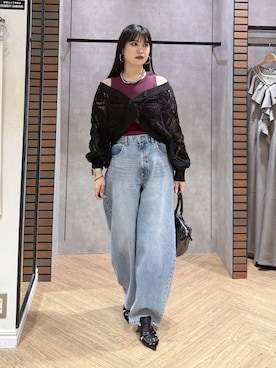 「PBLIM（ページボーイリム）のアイテム」を使った、myuさん（レディース・160cm）の春コーディネート