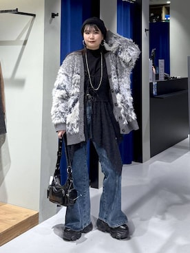 「PAGEBOY（ページボーイ）のアイテム（バッグ）」を使った、myuさん（レディース・160cm）の冬コーディネート