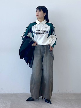 myuさん（レディース・158cm）の冬コーディネート