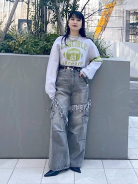 myuさん（レディース・158cm）の冬コーディネート