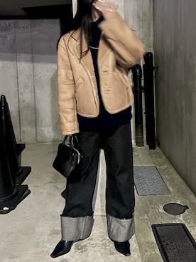 myuさん（レディース・158cm）の冬コーディネート