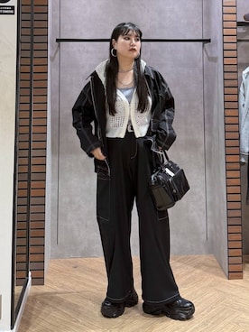 myuさん（レディース・160cm）の春コーディネート