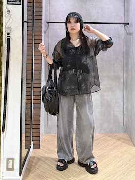 「PAGEBOY（ページボーイ）のアイテム」を使った、myuさん（レディース・160cm）の夏コーディネート
