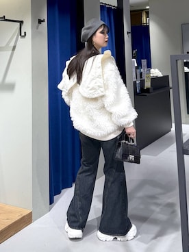 「アイテム（ハンチング/ベレー帽）」を使った、myuさん（レディース・160cm・20代）の秋コーディネート