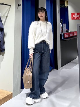 myuさん（レディース・160cm）の冬コーディネート