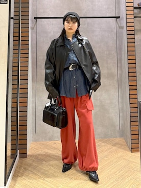 myuさん（レディース・160cm）の春コーディネート