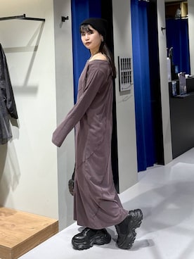 「PAGEBOY（ページボーイ）の【ステンレス素材】ロングボールチェーンネックレス（ネックレス）」を使った、myuさん（レディース・160cm）の秋コーディネート